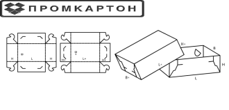 арт.3007 коробка с крышкой (крышка-дно)