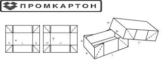 арт.3008 коробка с крышкой (крышка-дно)
